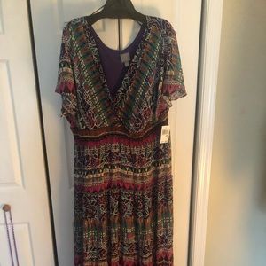 Beautiful Plus Sized Multi-colored dress brand new with tags.
